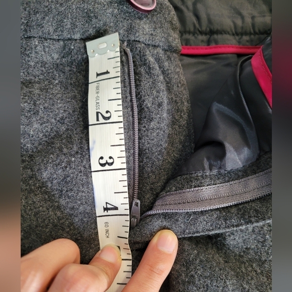 Eddie Bauer Charcoal Grey Wool Blend Fall Winter Mini Skirt - Picture 5 of 8